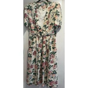 Vintage R.J. By Carol Escritor STEVENS FLORAL DRESS